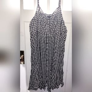 Black and white gingham dress